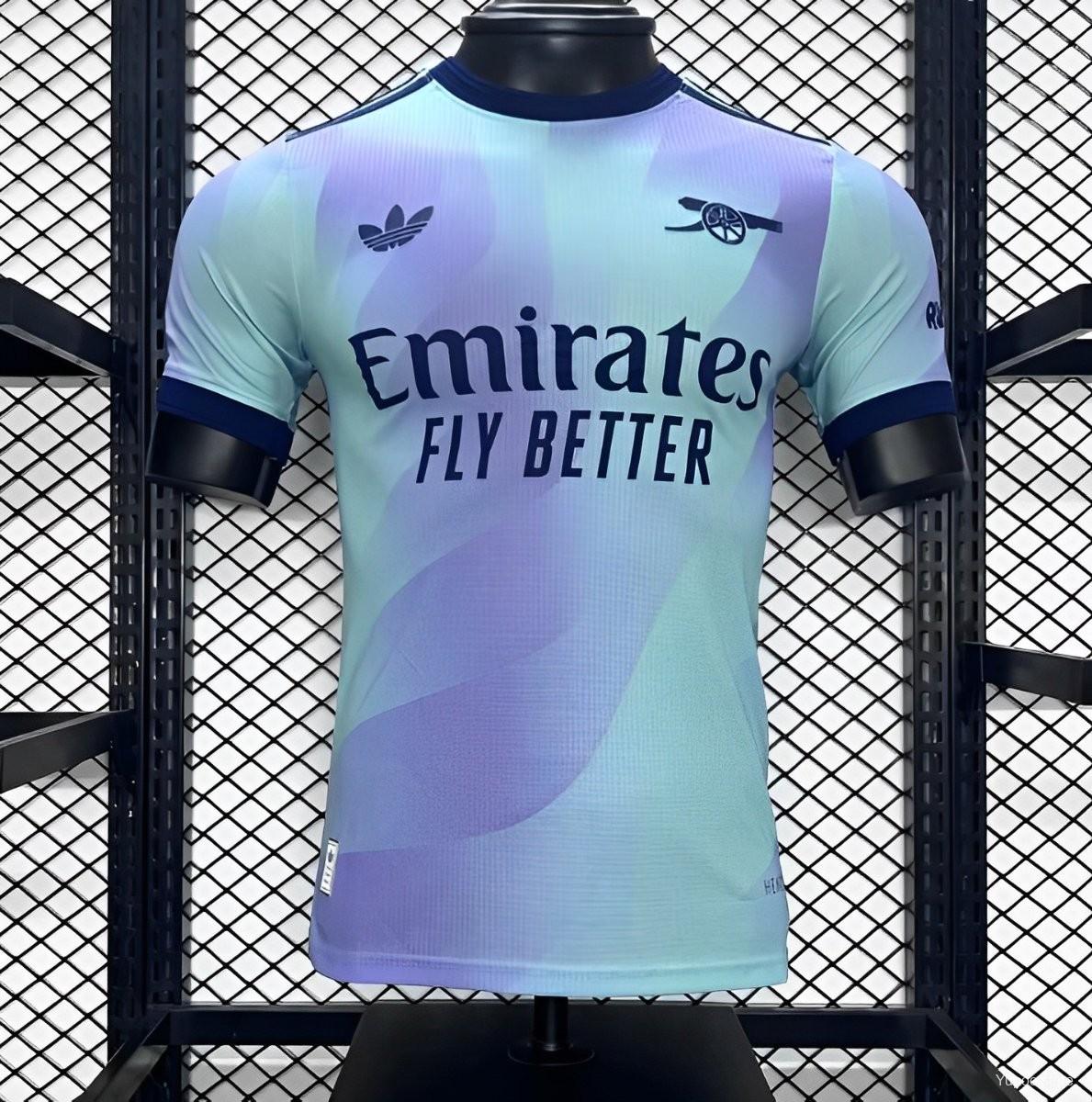 Camiseta de fútbol Arsenal 2024/25 TERCERA MANGA CORTA VERSION JUGADOR